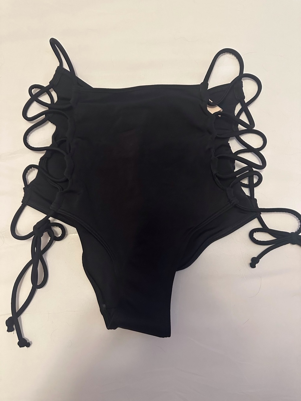 NWT We Are HAH HR Bikini Bottom w/ Lace-up Sides